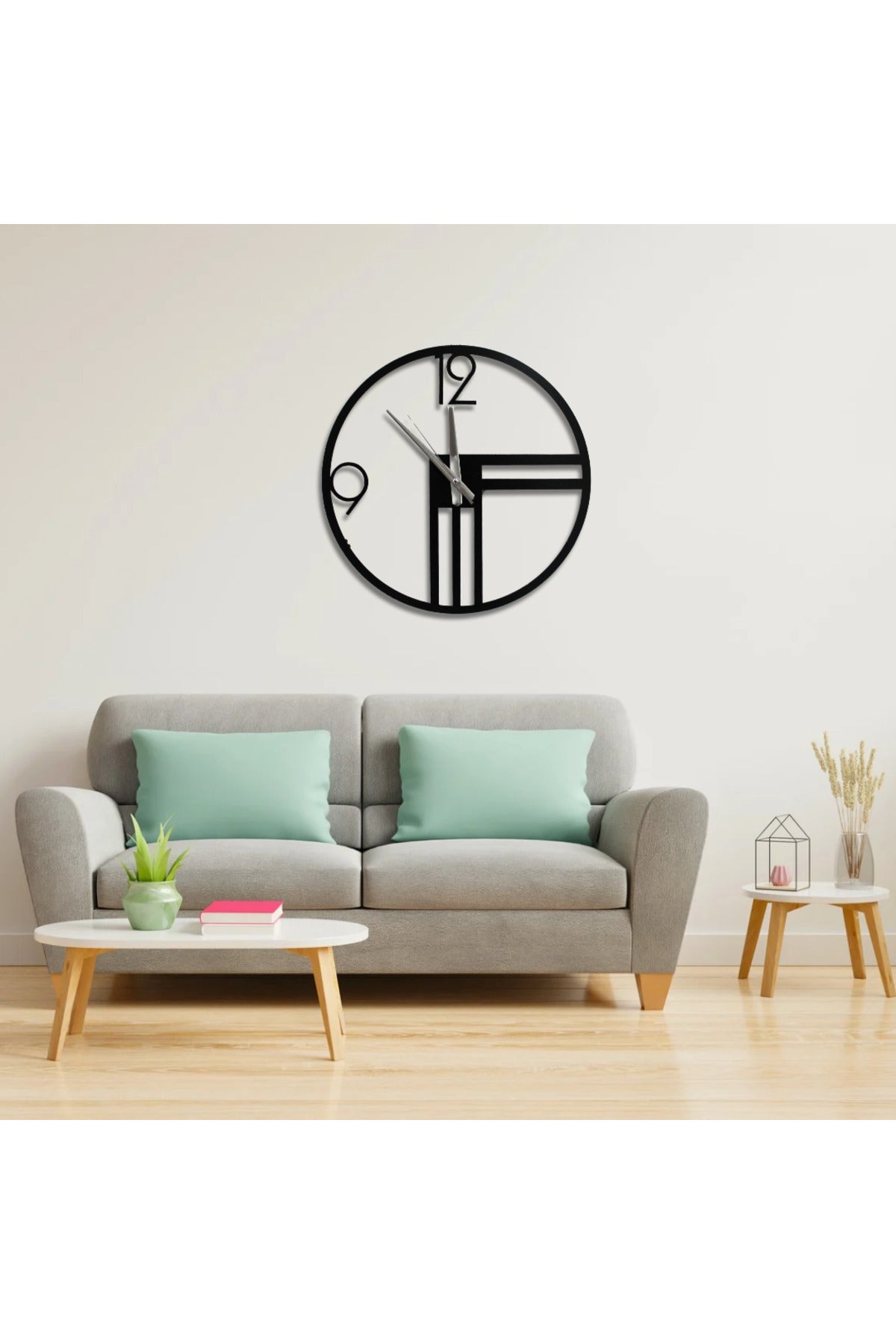 Metal Duvar Saati Dekoratif Şık 40cm 1. Kalite